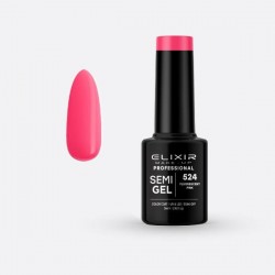 Elixir Semi Gel #524 Fluorescent Pink 5ml