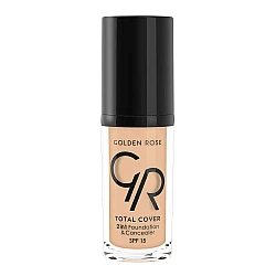 Golden Rose Total Cover 2in1 Foundation and Concealer #02 Ivοry