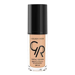 Golden Rose Total Cover 2in1 Foundation and Concealer #12 Light Beige