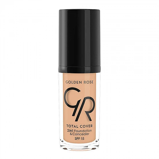Golden Rose Total Cover 2in1 Foundation and Concealer #12 Light Beige