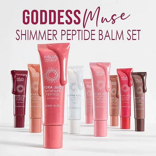 MUA Goddess Muse Shimmer Peptide Balm Set