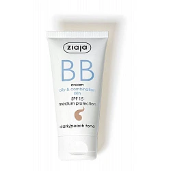 Ziaja BB Κρέμα για Λιπαρό και Μεικτό Δέρμα SPF 15 - Σκούρος Τόνος