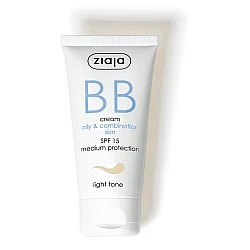 Ziaja BB Κρέμα για Λιπαρό και Μεικτό Δέρμα SPF 15 - Ανοιχτός Τόνος 50ml