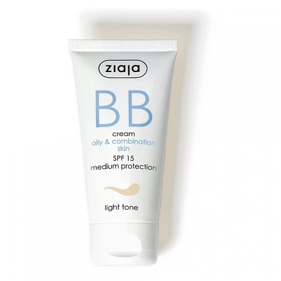 Ziaja BB Κρέμα για Λιπαρό και Μεικτό Δέρμα SPF 15 - Ανοιχτός Τόνος 50ml